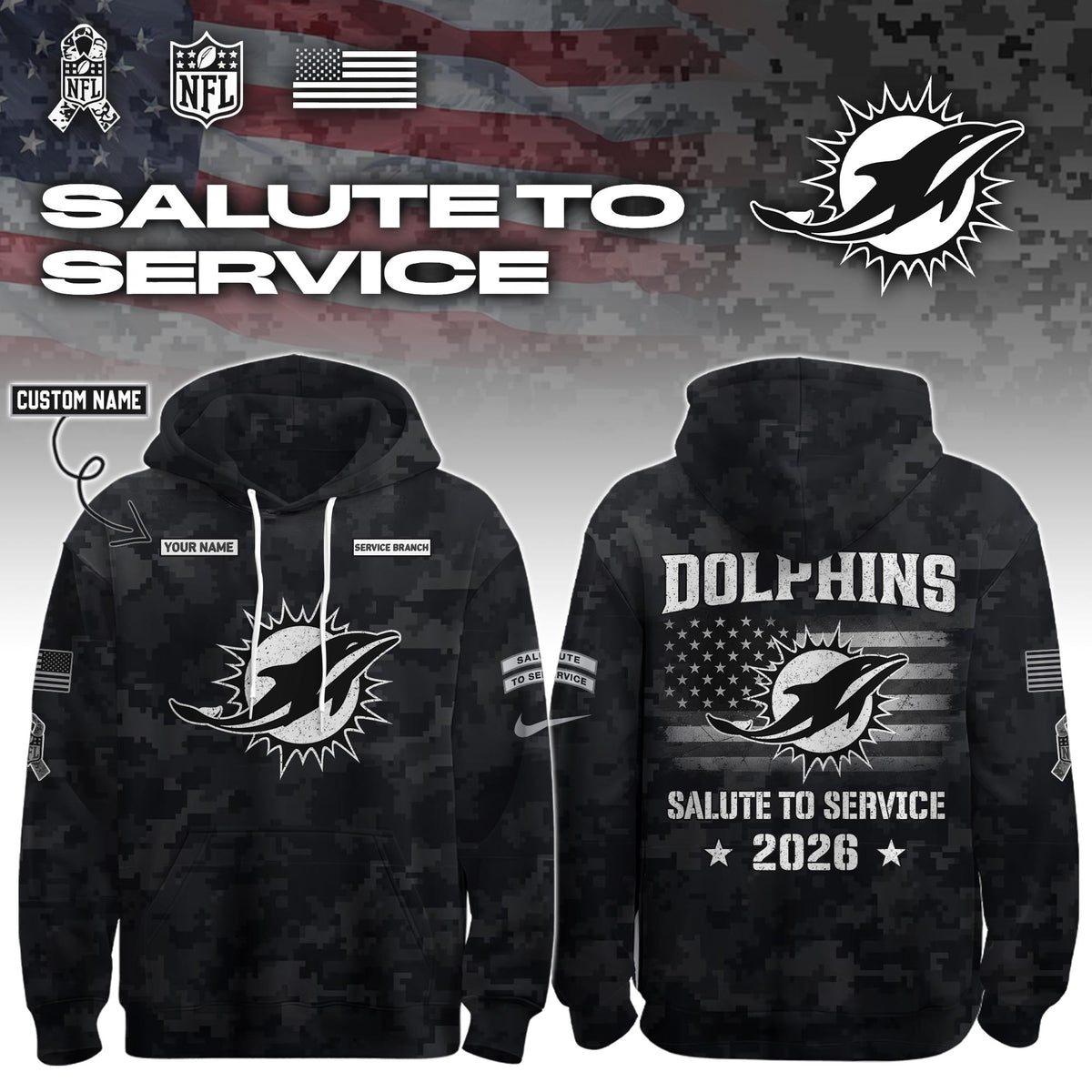 MIA 2026 Salute to Service Hoodie custom personalization and service branch Limited Edition + Selling Out Fast