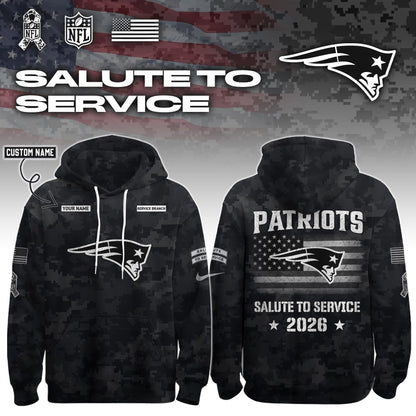 NE 2026 Salute to Service Hoodie custom personalization and service branch Limited Edition + Selling Out Fast