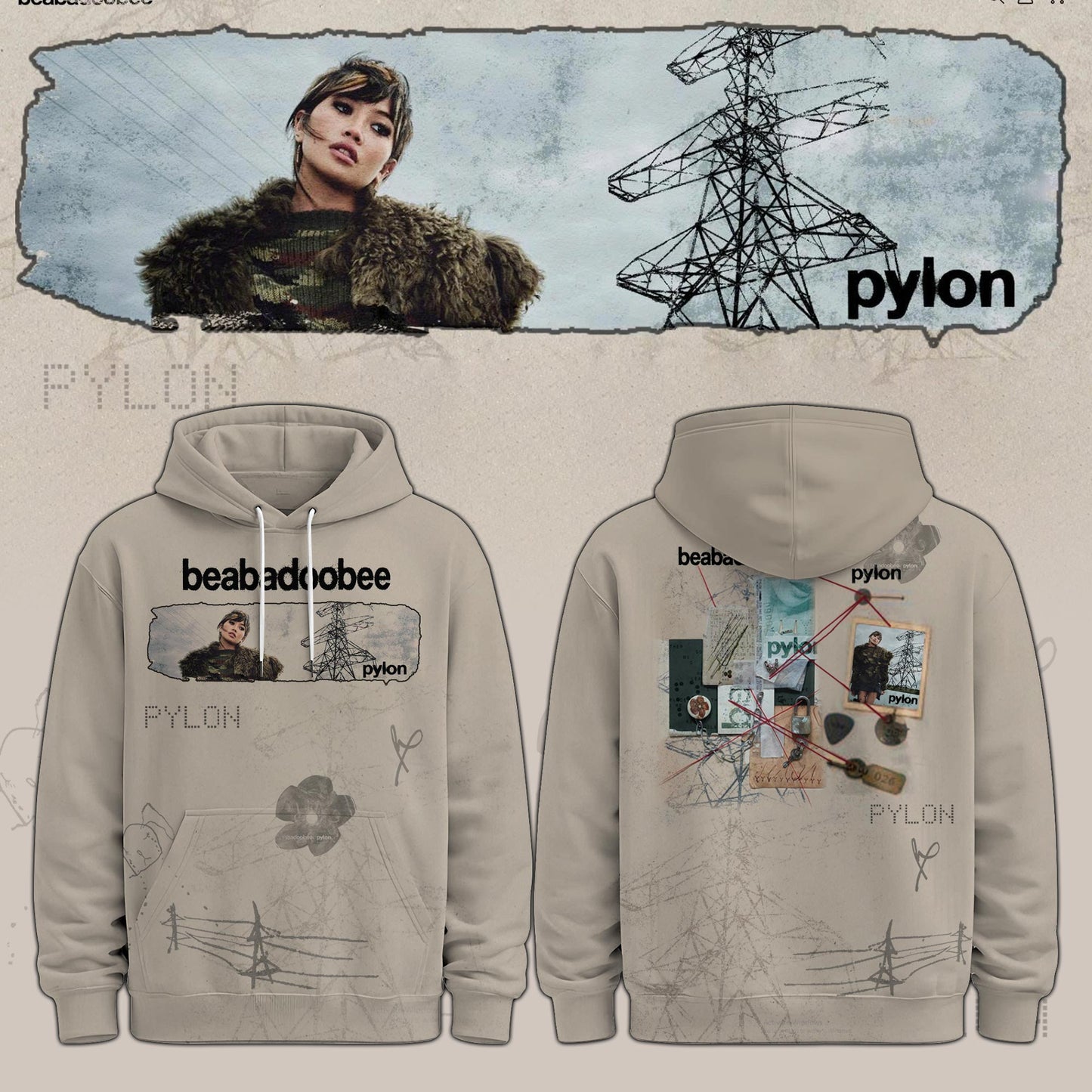 Beabadoobee Special “Pylon” Album 2026 Limited Edition Hoodie