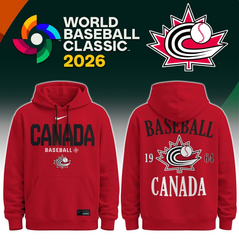 Canada Baseball 2026 Limited Edition Red Hoodie