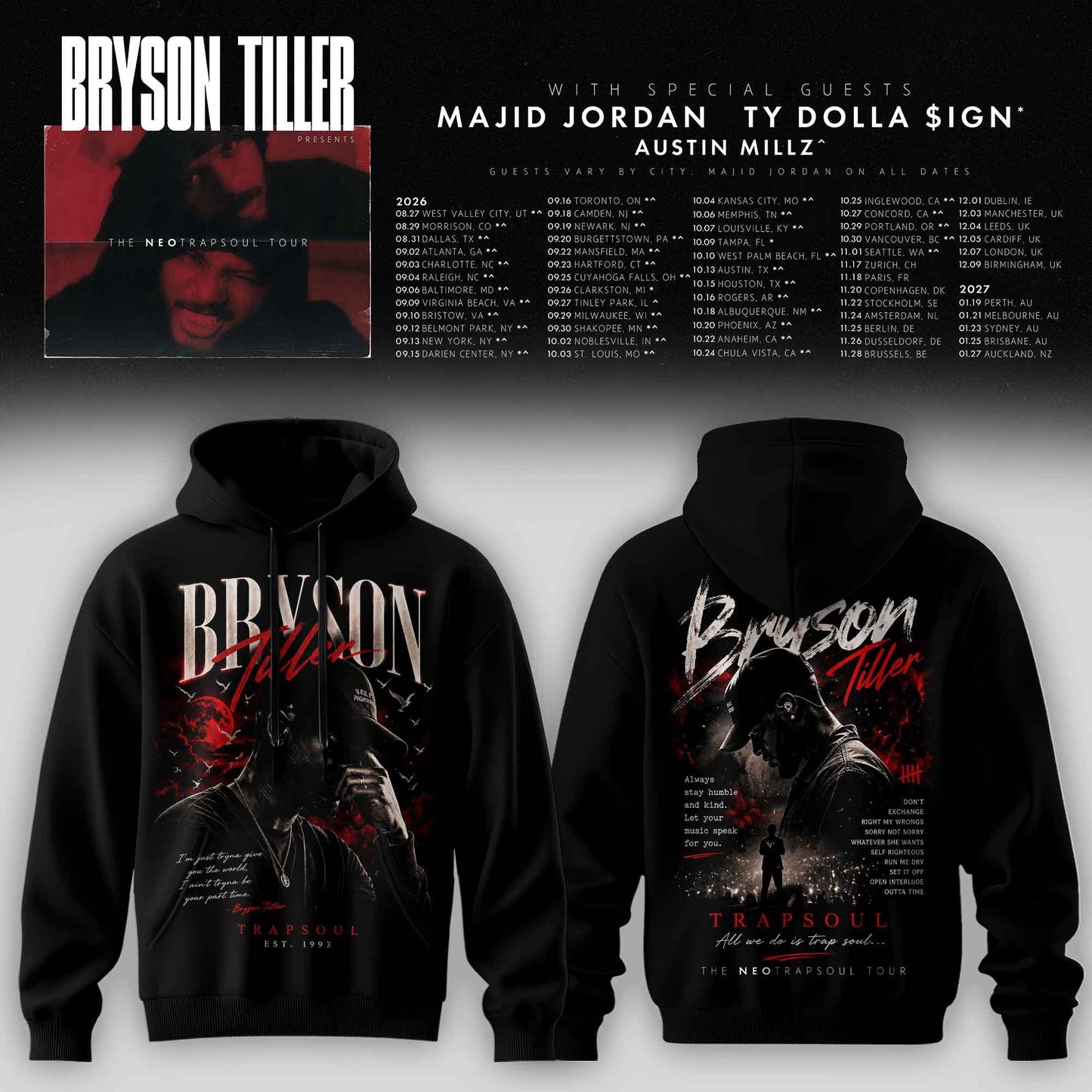 BRYSON TILLER – THE NEOTRAPSOUL COLLECTION HOODIE