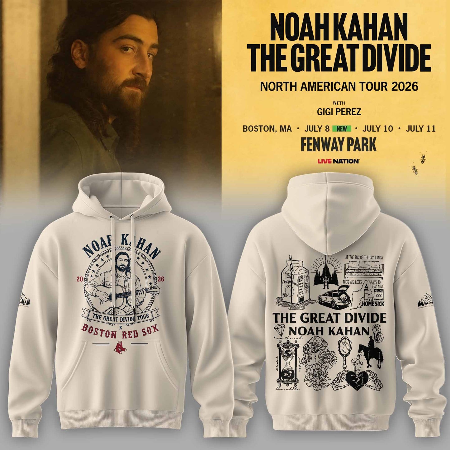 _Noah Kahan – The Great Divide Tour 2026 Limited Hoodie