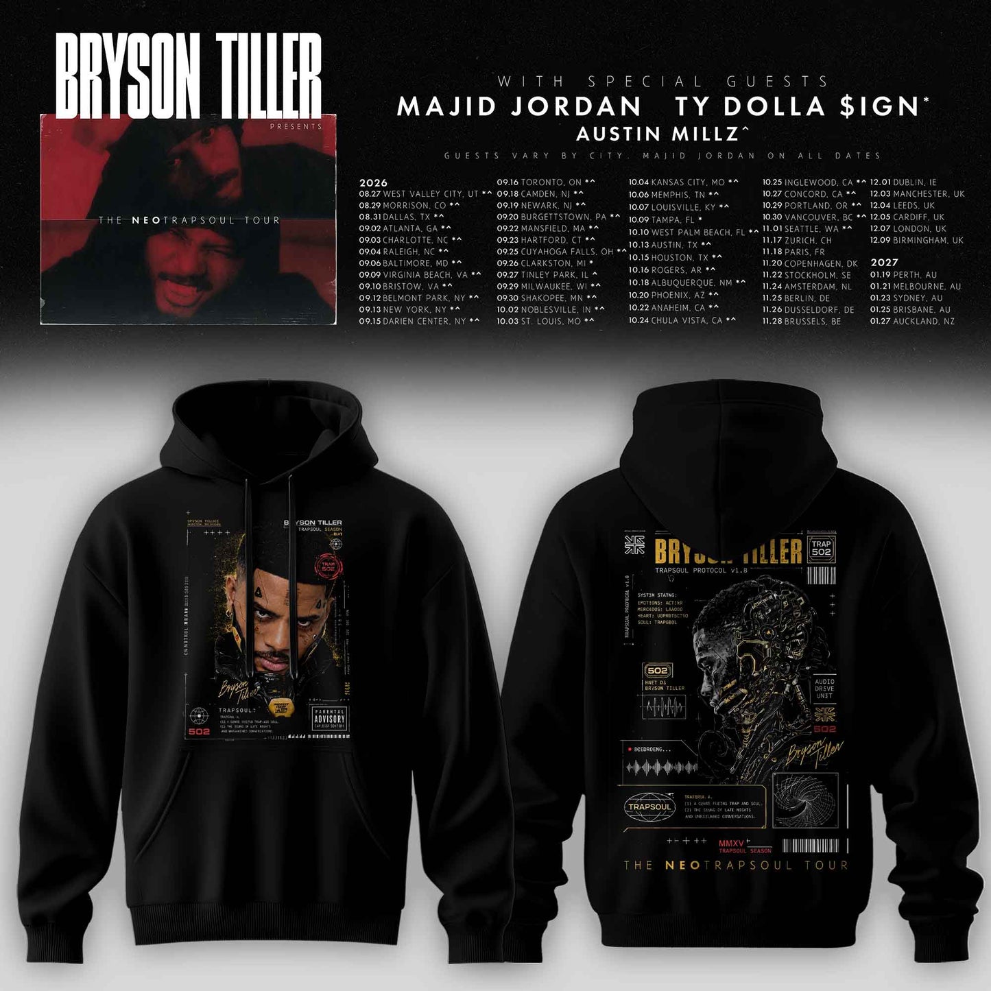 BRYSON TILLER – THE NEOTRAPSOUL COLLECTION HOODIE