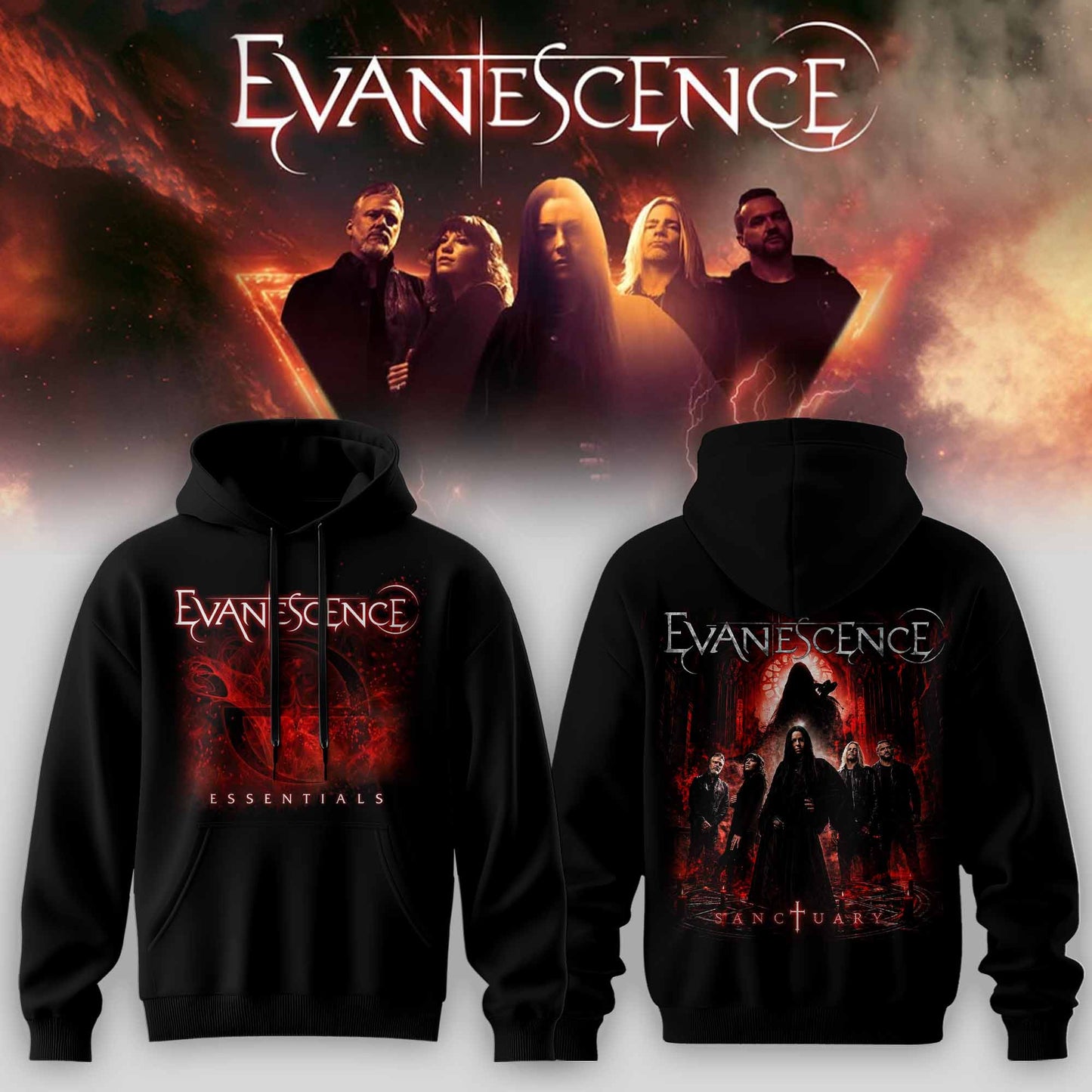 EVANESCENCE AUSTRALIA TOUR COLLECTION 2026 HOODIE