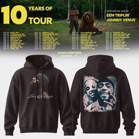 10 Years of 6LACK Tour Hoodie