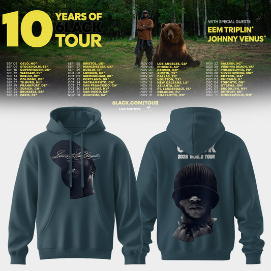 10 Years of 6LACK Tour Hoodie
