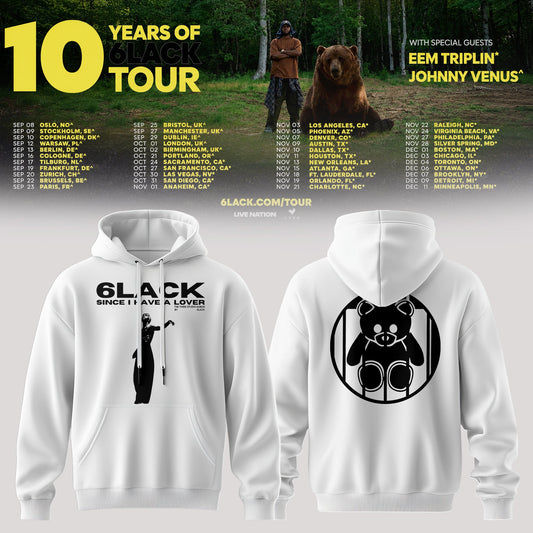 10 Years of 6LACK Tour Hoodie