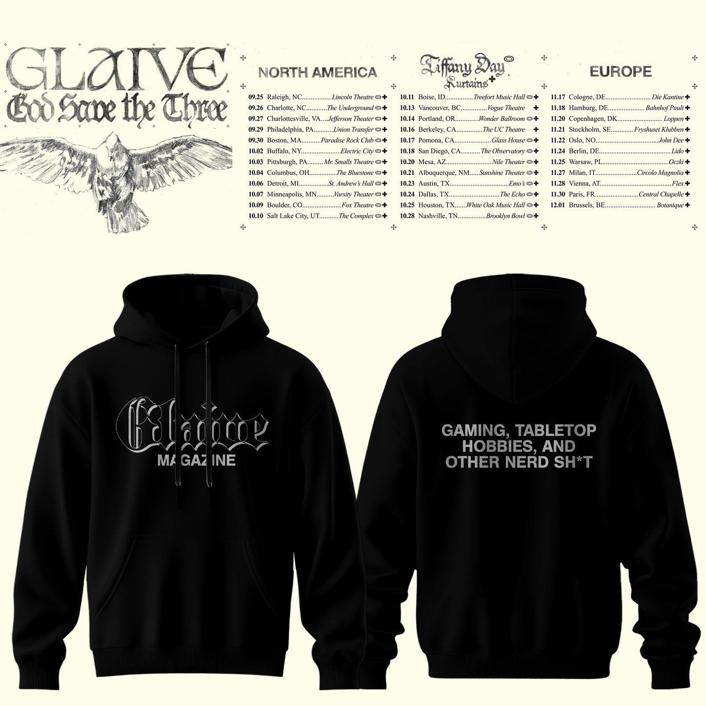 Glaive “God Save The Teen” 2026 Tour Hoodie Is Here – Limited Edition