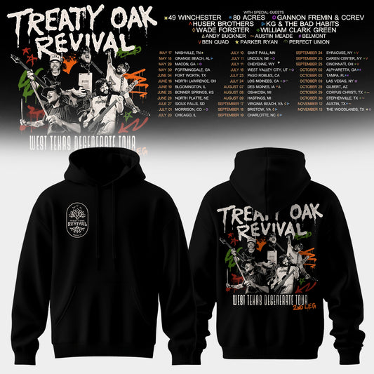 Treaty Oak Revival – West Texas Degenerate Tour Hoodie