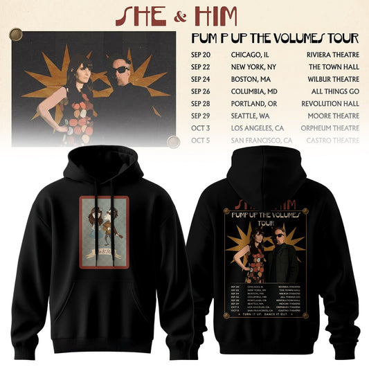 SHE & HIM – PUMP UP THE VOLUME COLLECTION HOODIE