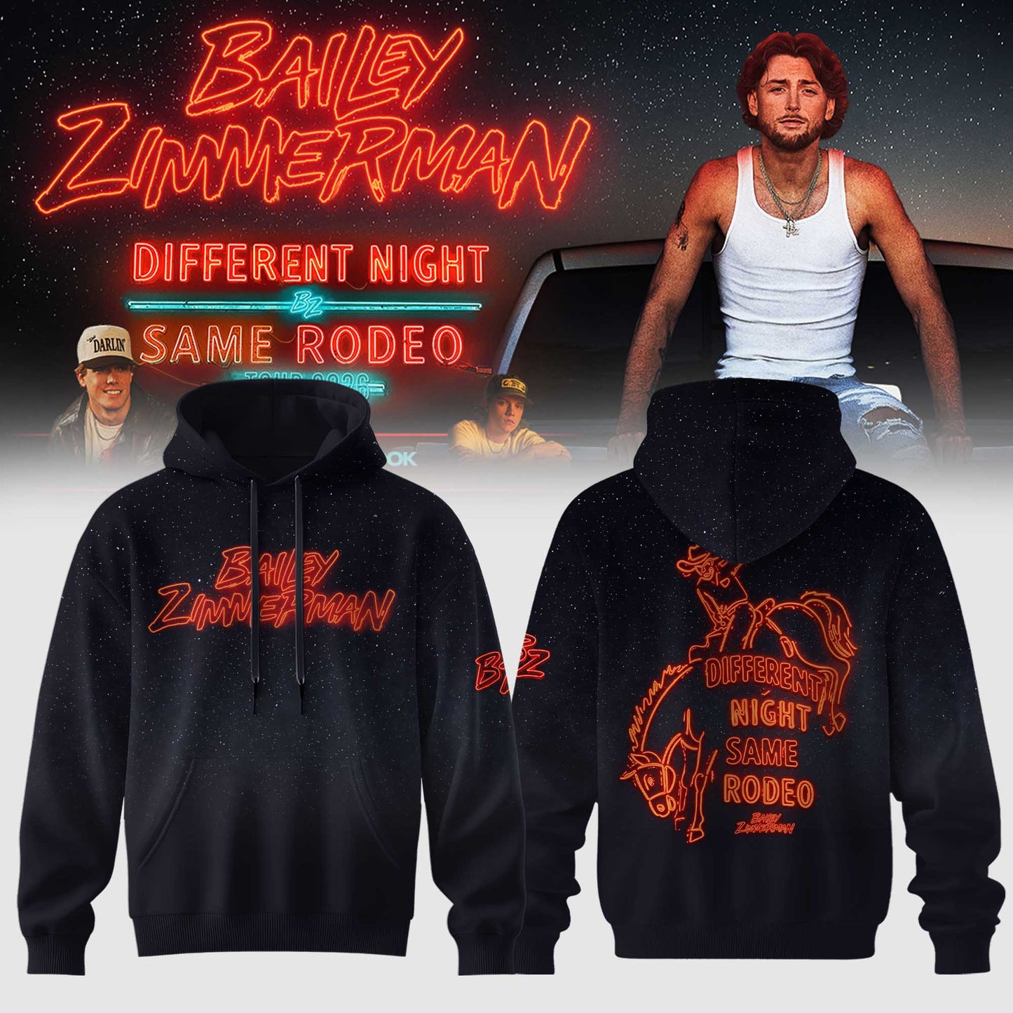 Bailey Zimmerman – Different Night Same Rodeo Tour