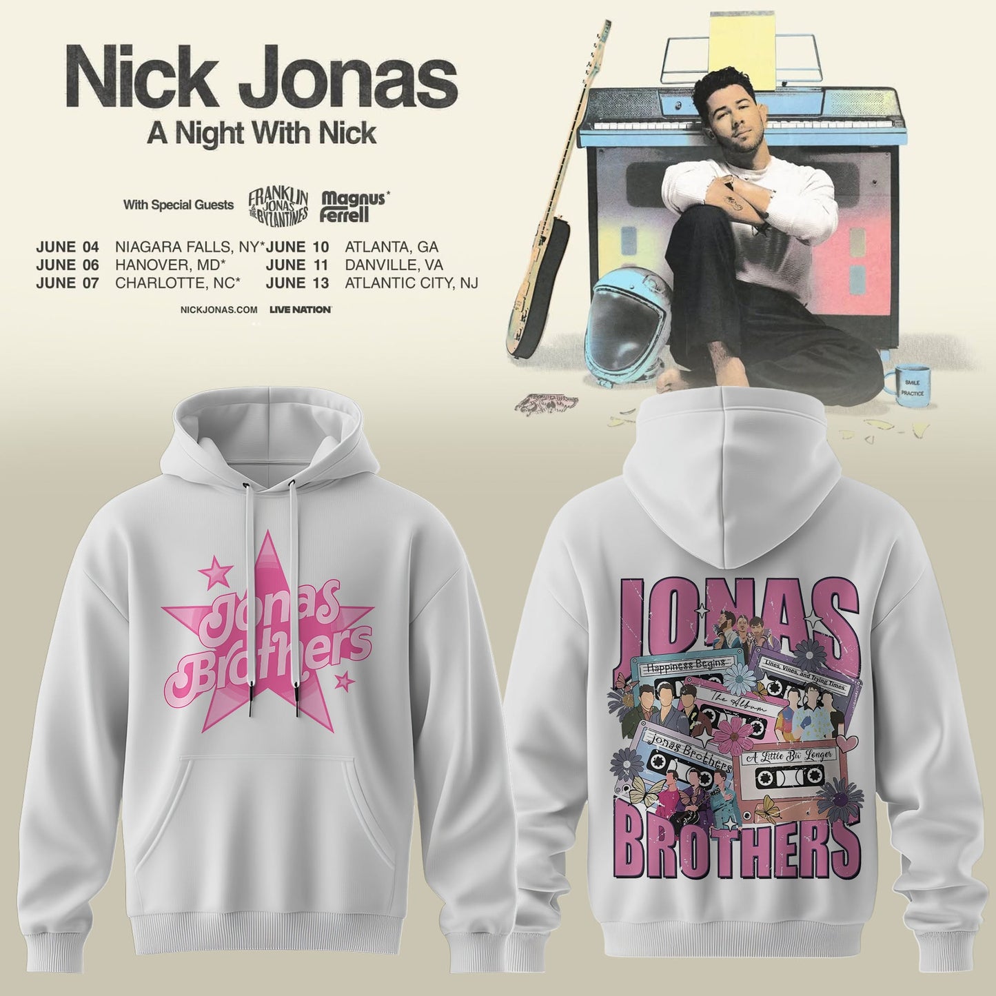 Nick Jonas – A NIGHT WITH NICK Hoodie