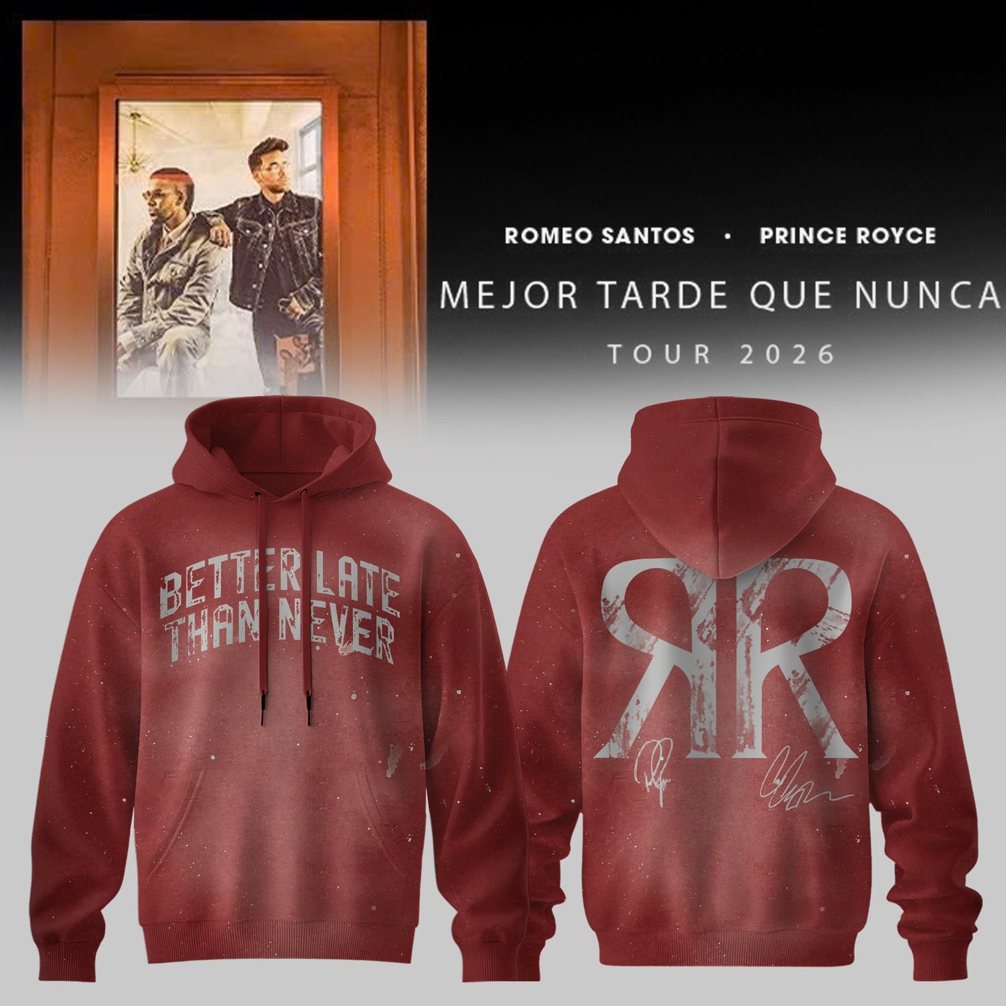 RS & PR – Mejor Tarde Que Nunca Tour 2026 Limited Hoodie