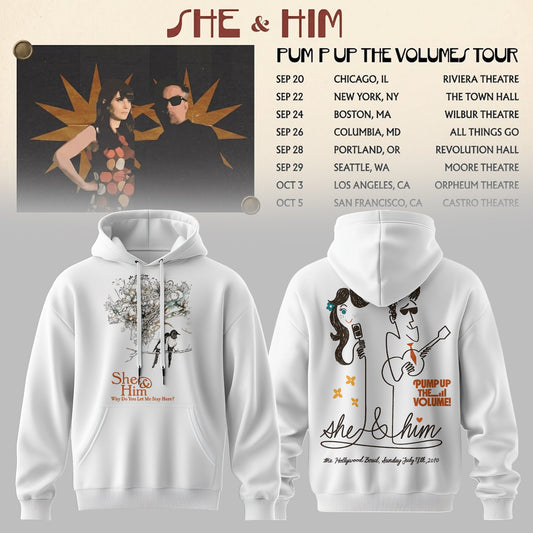 SHE & HIM – PUMP UP THE VOLUME COLLECTION HOODIE