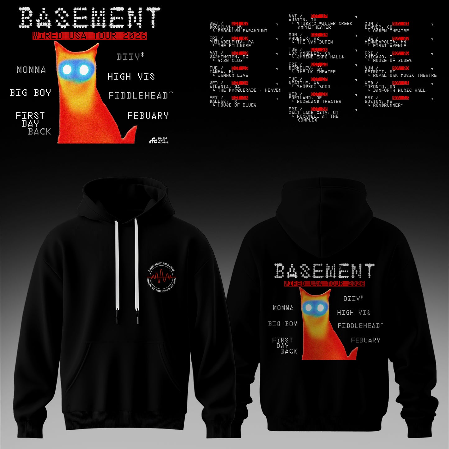 Basement – WIRED USA Tour 2026 Limited Hoodie