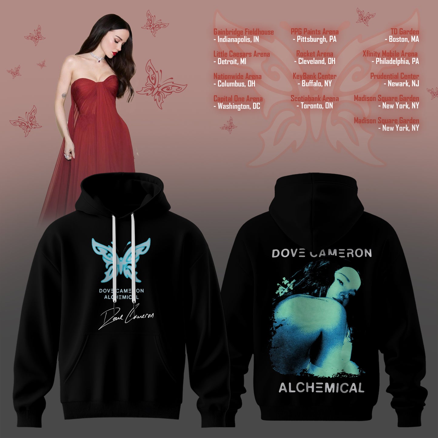 DOVE CAMERON 2026 TOUR HOODIE IS HERE ✨