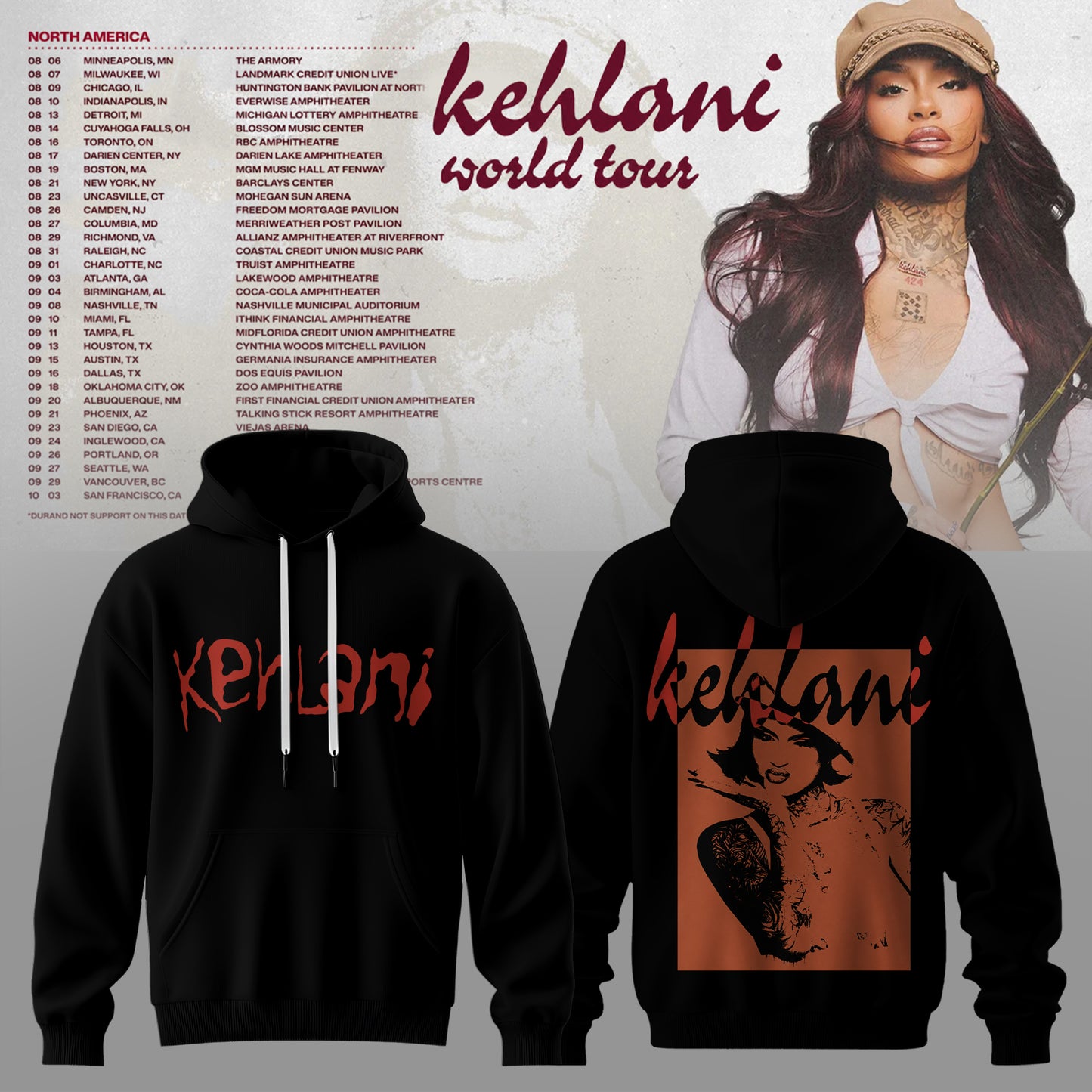 THE KEHLANI WORLD TOUR: North America Hoodie