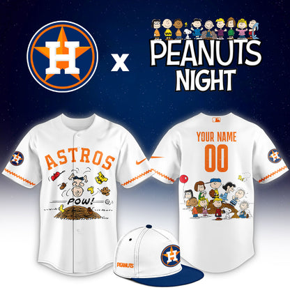 Astros x Peanuts Night ⚾🐶Custom Jersey