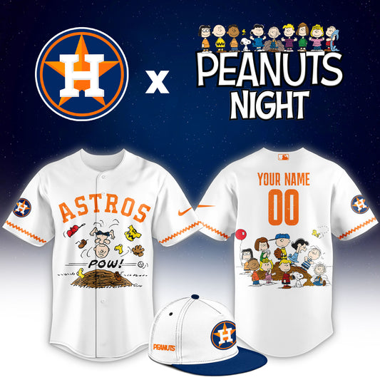 Astros x Peanuts Night ⚾🐶Custom Jersey