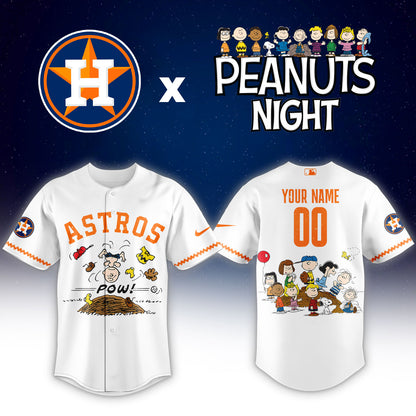 Astros x Peanuts Night ⚾🐶Custom Jersey