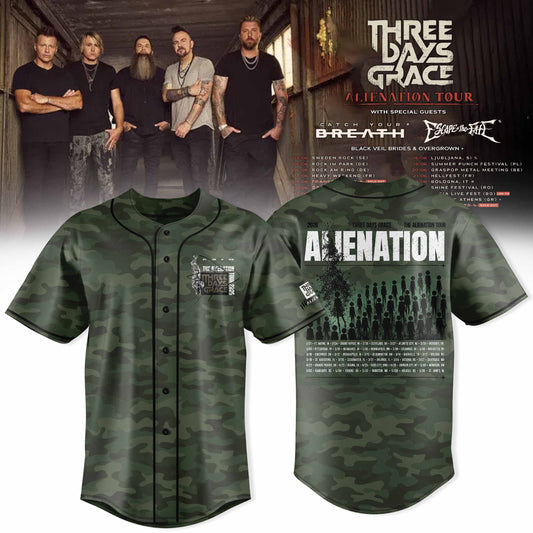 THREE DAYS GRACE – ALIENATION TOUR 2026 OFFICIAL JERSEY COLLECTION