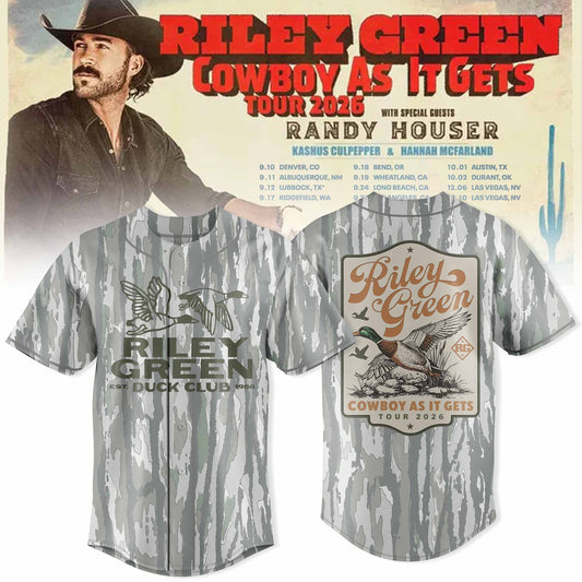 Riley Green Cowboy As It Gets Tour 2026 Edition Jersey