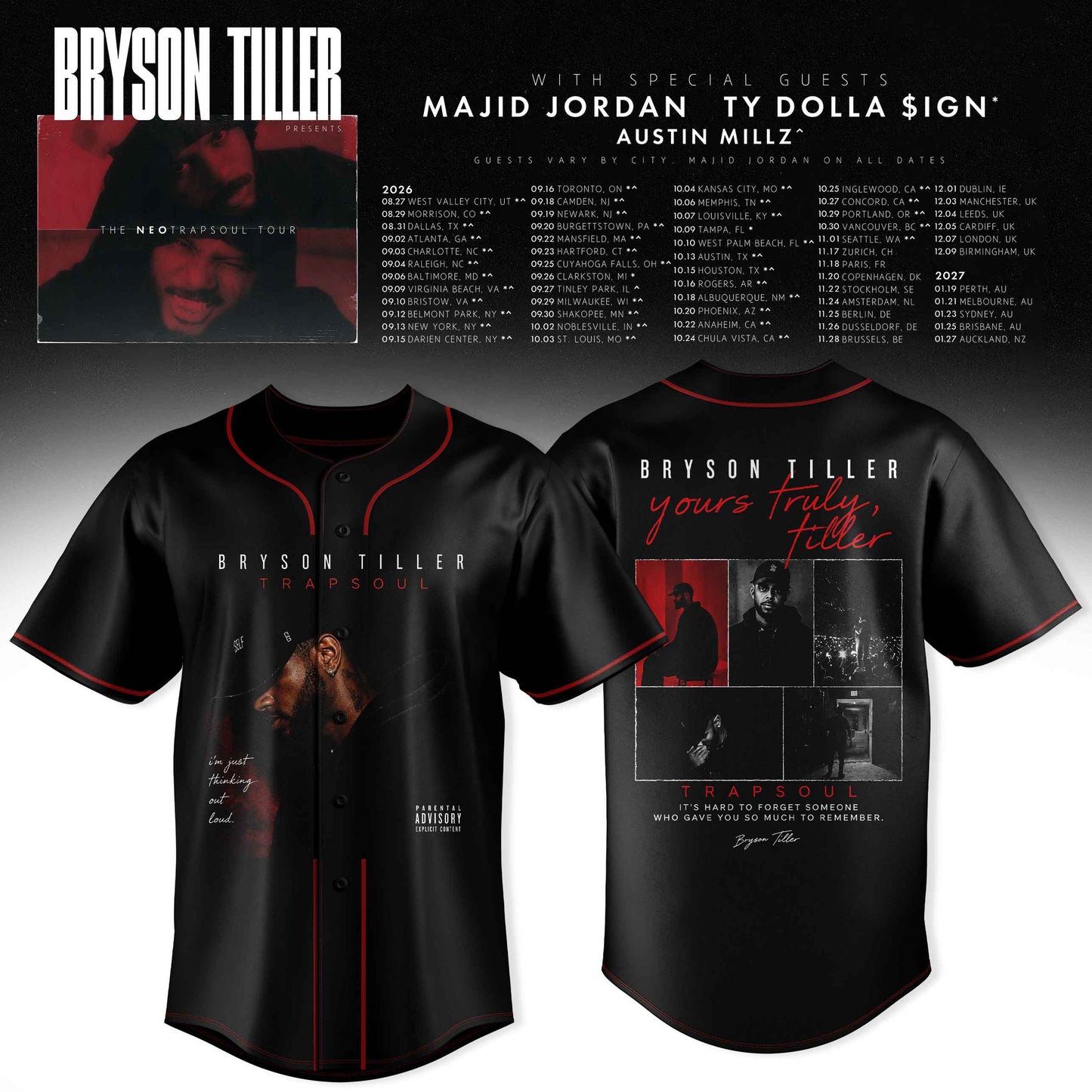 BRYSON TILLER – THE NEOTRAPSOUL COLLECTION JERSEY