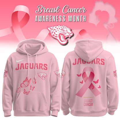 Wear It Pink 2025 - Jacksonville Jaguars Breast Cancer Awareness Edition Hoodie