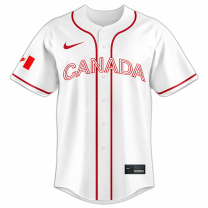 Canada Baseball 2026 Limited Edition White Jersey
