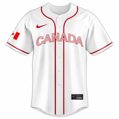Canada Baseball 2026 Limited Edition White Jersey