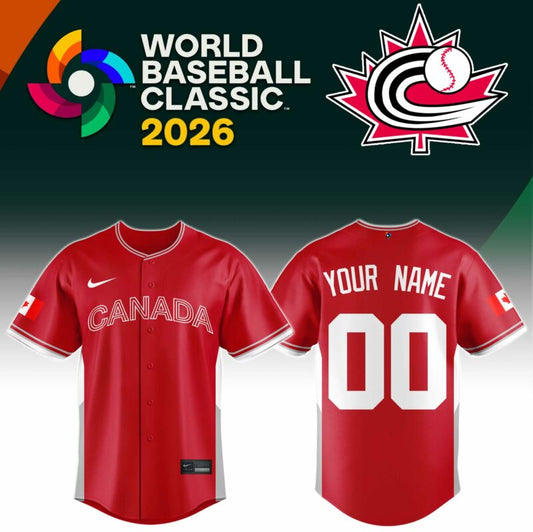 Canada Baseball 2026 Limited Edition Red Jersey