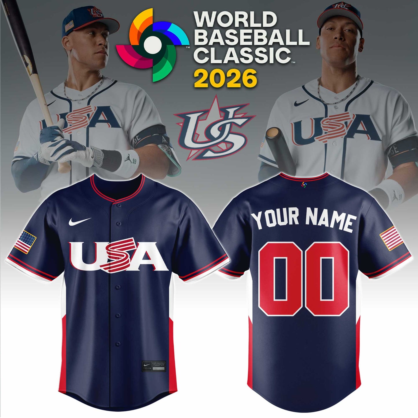 . USA World Baseball Classic Jersey Ver 2
