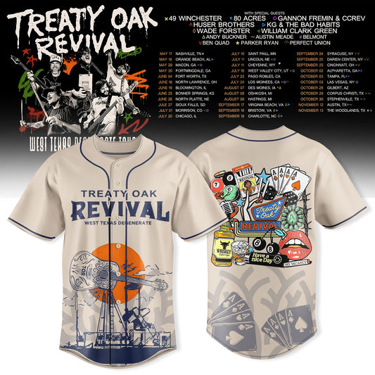Treaty Oak Revival – West Texas Degenerate Tour Jersey