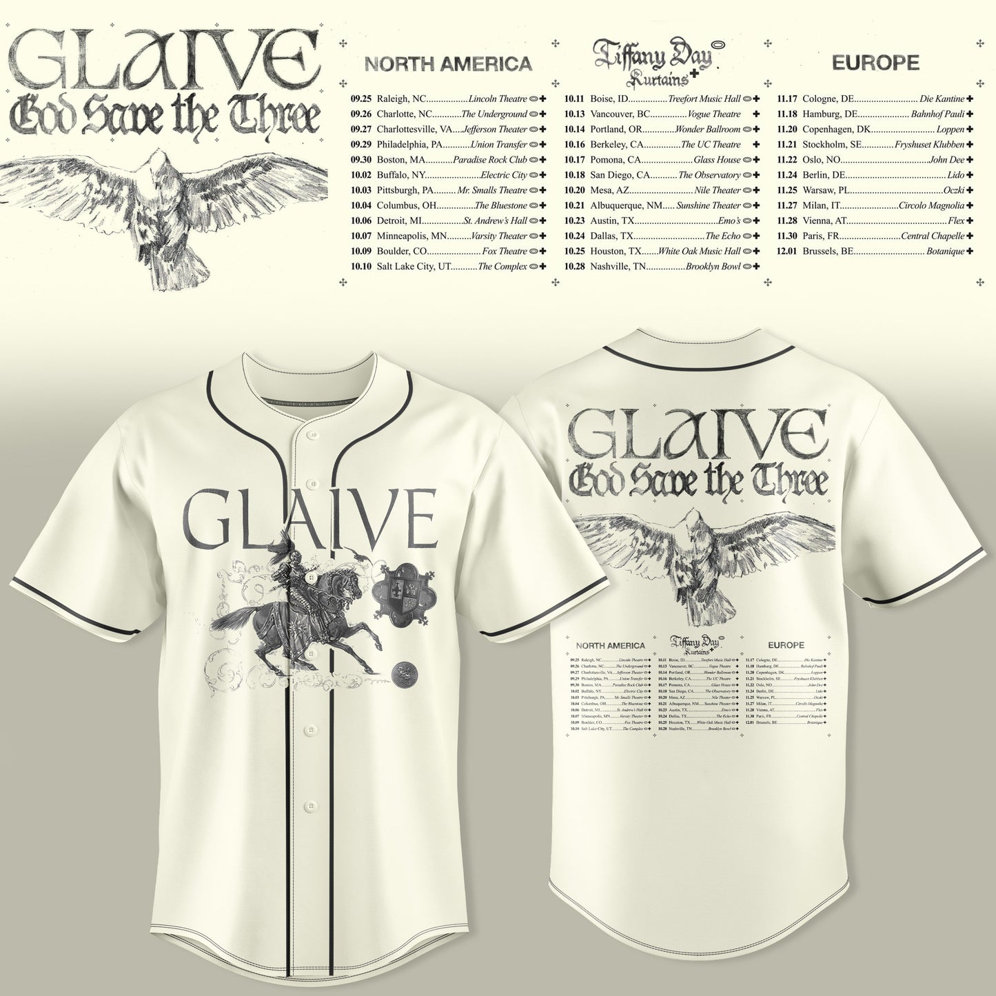 Glaive “God Save The Teen” 2026 Tour Jersey Is Here – Limited Edition