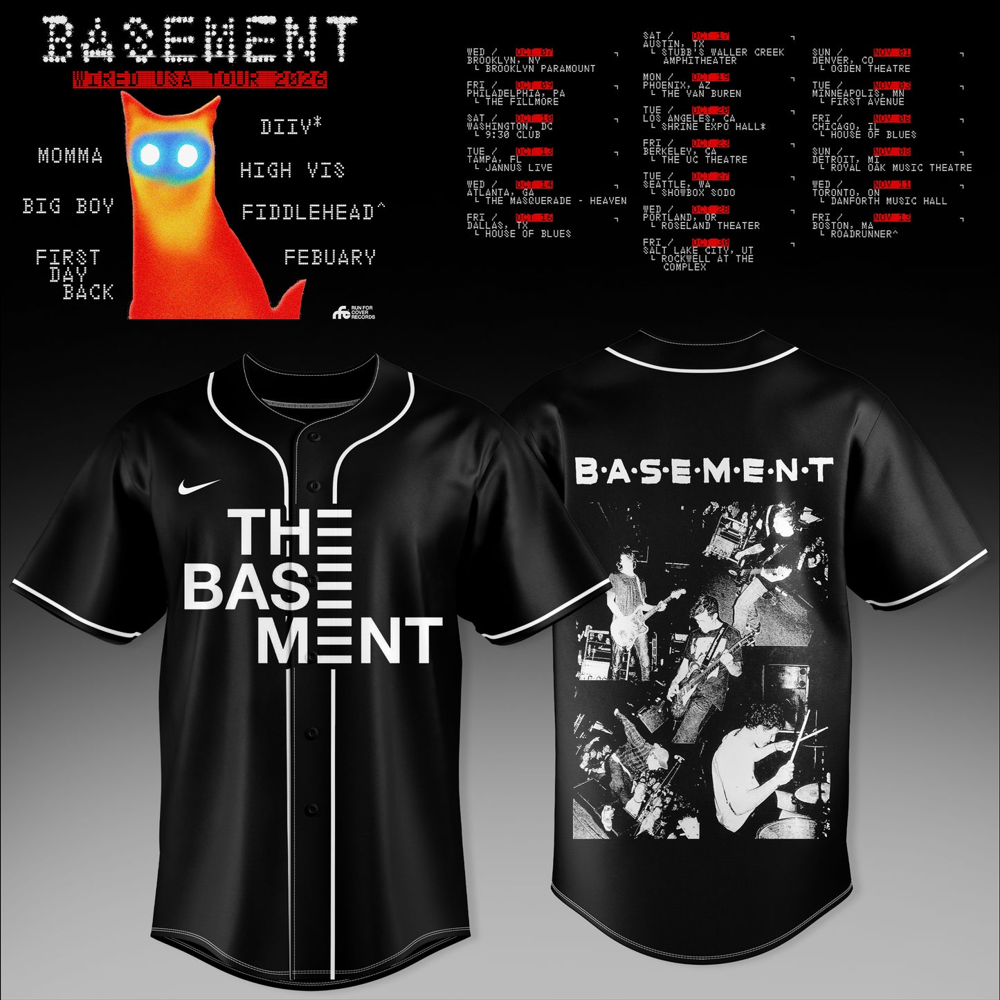 Basement – WIRED USA Tour 2026 Limited Jersey