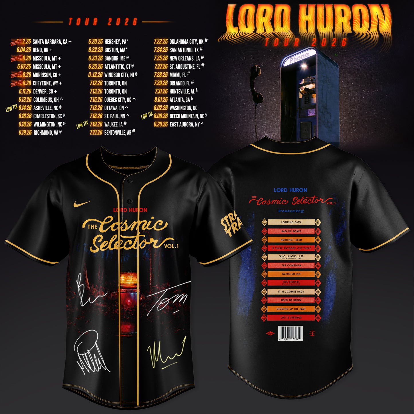 Lord Huron 2026 Tour Merch Jersey
