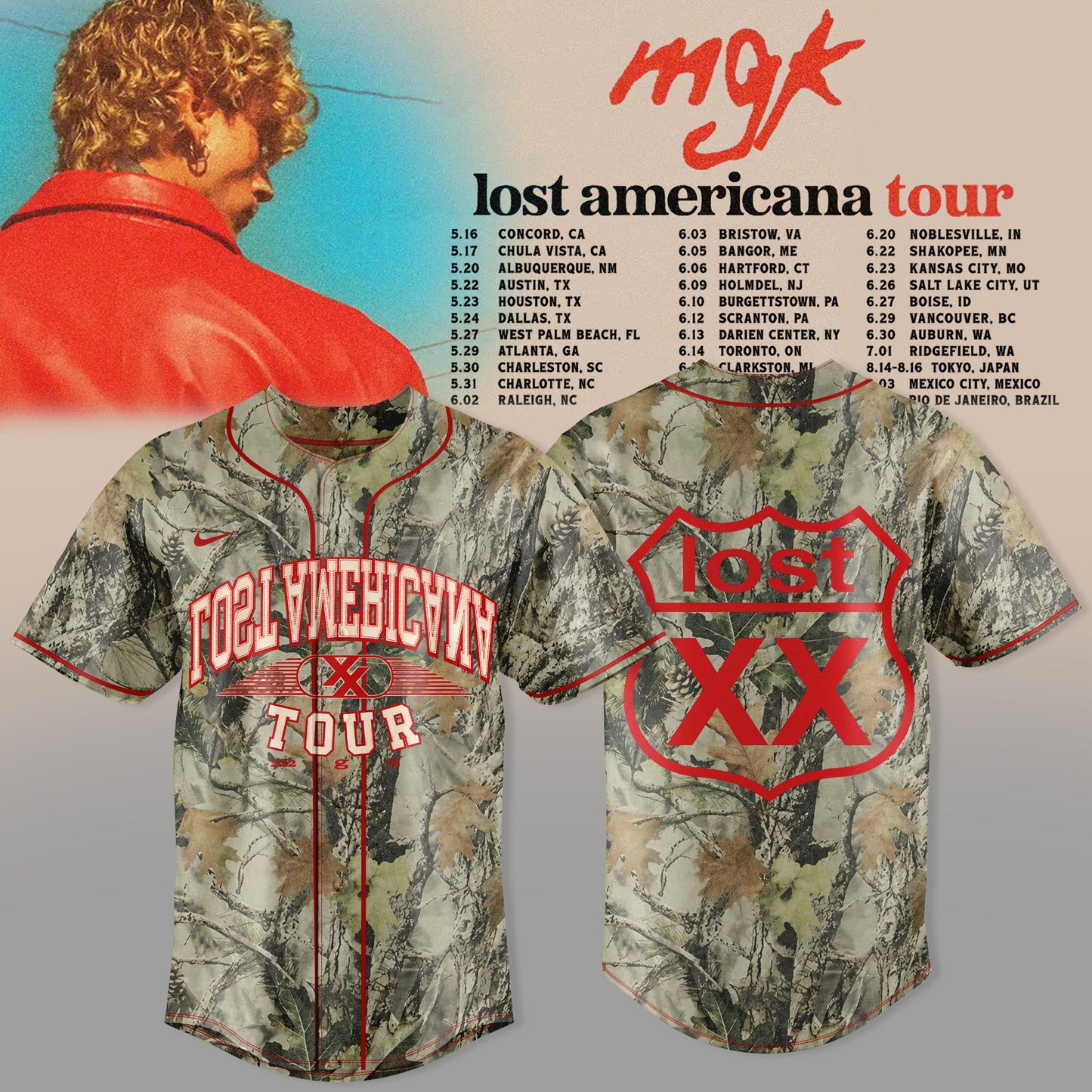 MGK – Lost Americana Tour 2026 Jersey Is Here