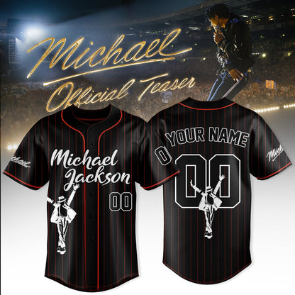 Michael Jackson Customize Baseball Jersey – Special Movie Edition