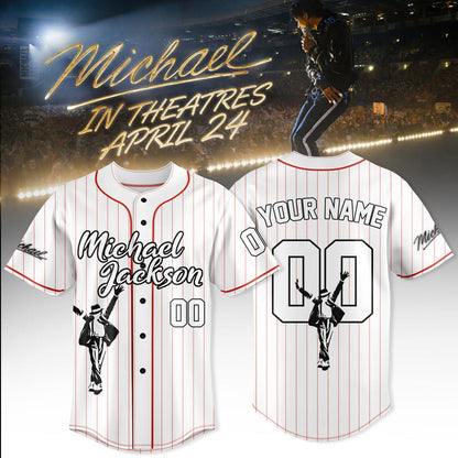 Michael Jackson Customize Baseball Jersey – Special Movie Edition