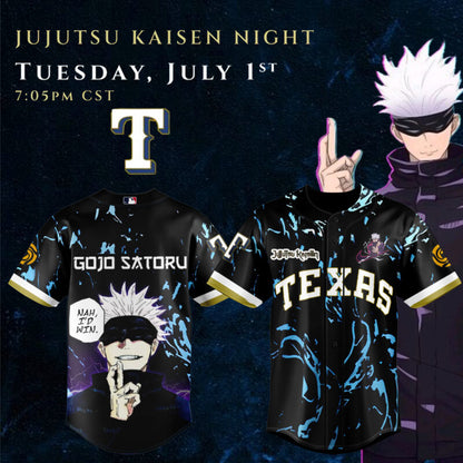 _,,.Texas Rangers x Jujutsu Kaisen 2025 Baseball Jersey