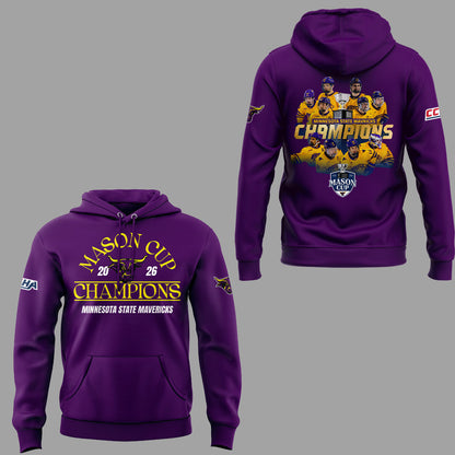 Limited Edition 2026 Mason Cup Champions🏆 Hoodie
