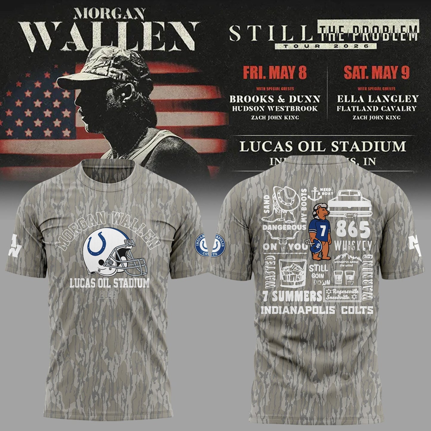 Limited Edition “Still The Problem Tour” At Lucas Oil Stadium, Indianapolis Shirt-KC05082618