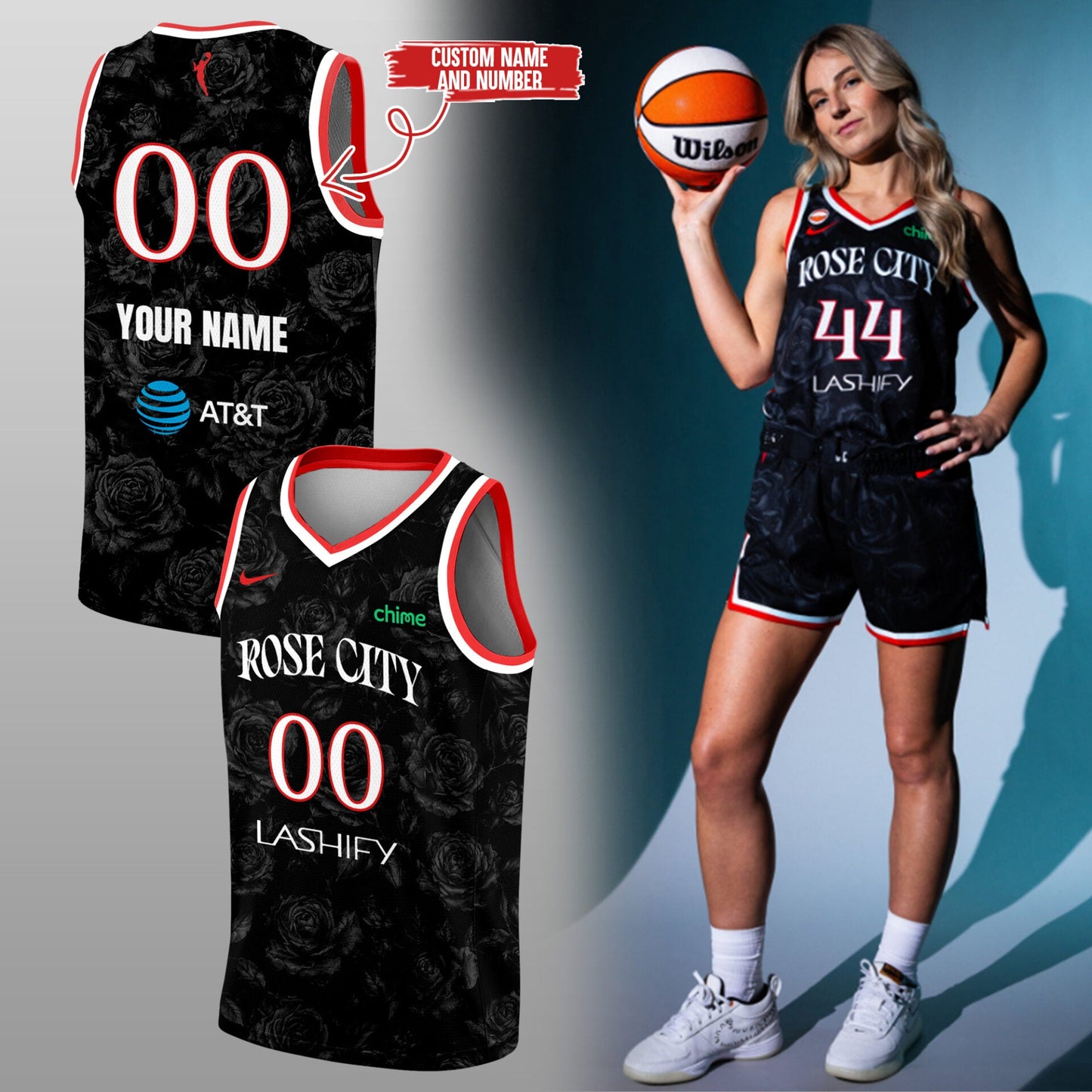 Limited Edition Rose City Basketball Jersey