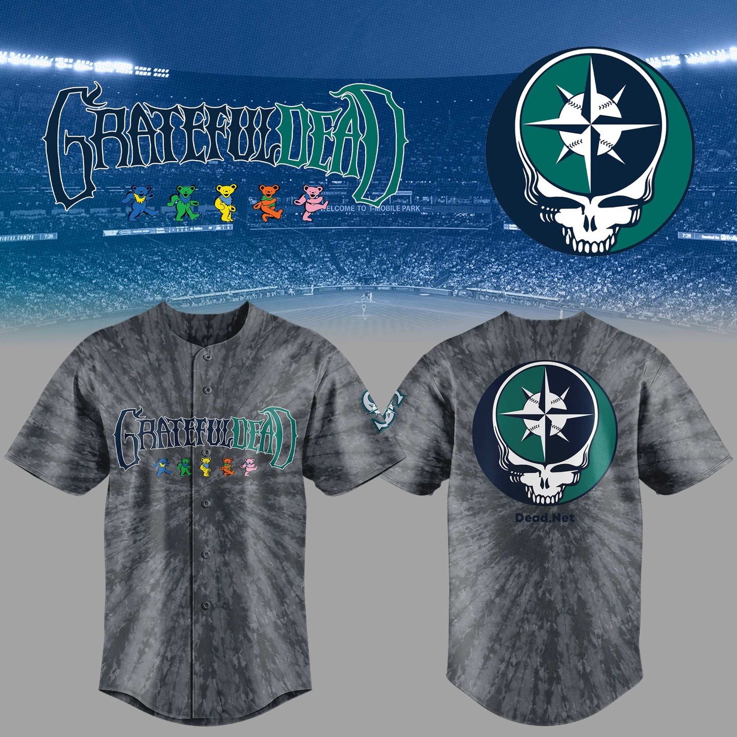 Limited Editon Grateful Dead Jersey-KC05232602