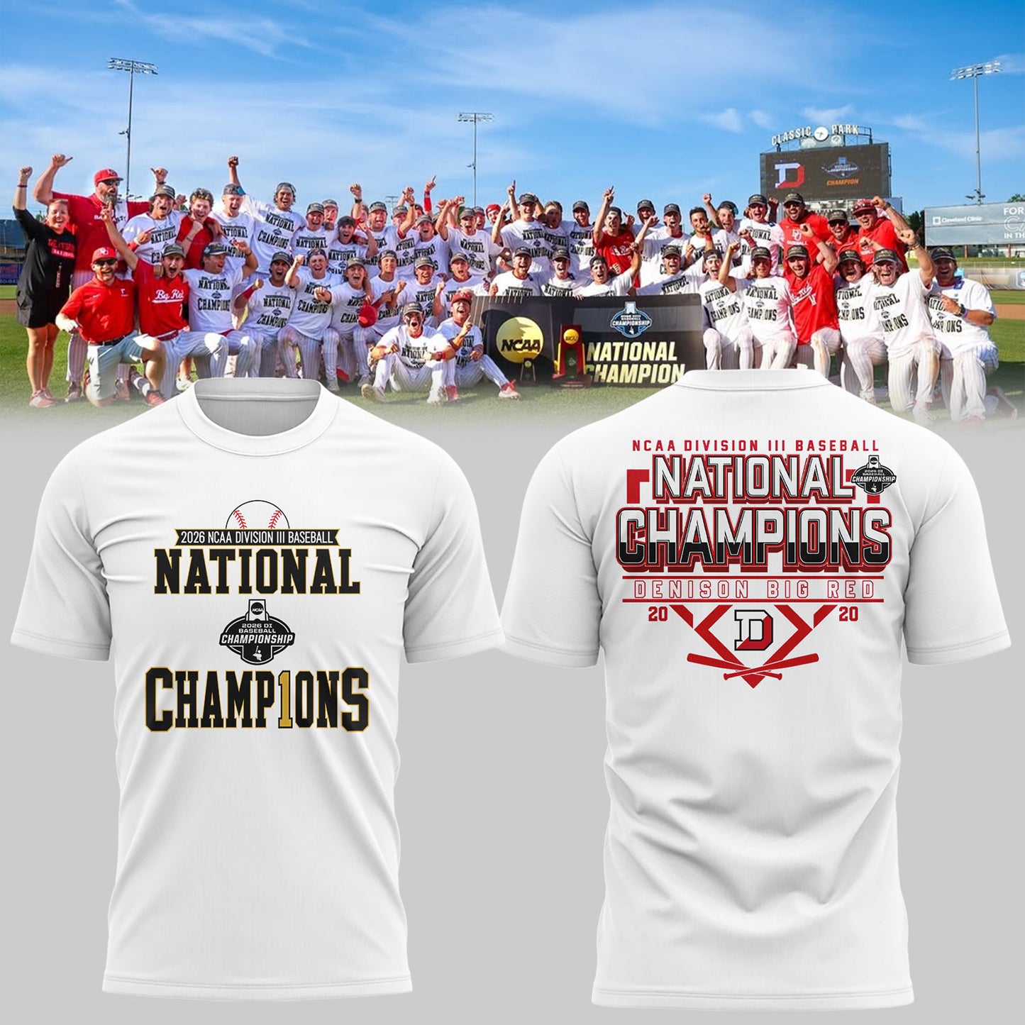 Big Red 2026 Division III Baseball National Champions ⚾🏆Shirt