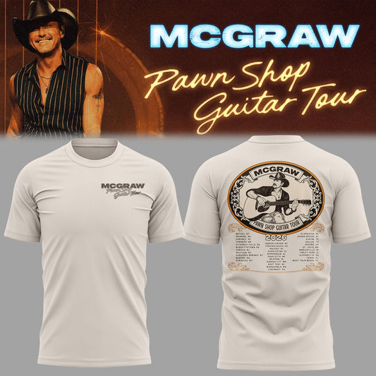 Limited Edition Pawn Shop Guitar Tour 2026 At Bethel, NY Shirt
