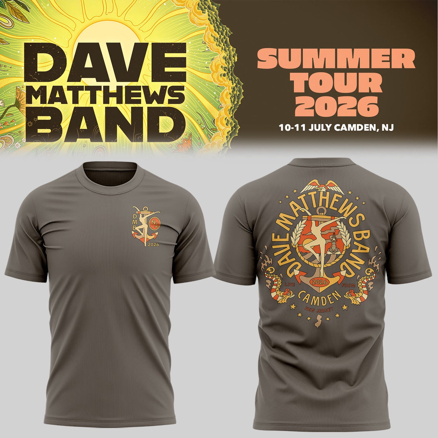 Limited Edition Summer Tour 2026 At Camden,NJ Shirt