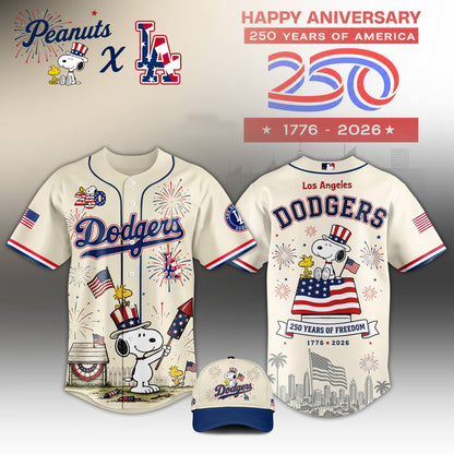 All Team x Peanuts – Snoopy 250y Of America Edition Jersey For Fans