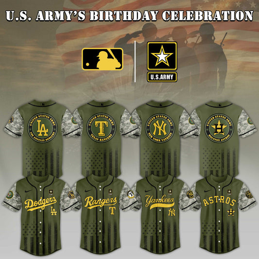 Baseball U.s. Army Birthday Baseball Jersey Shirt Collection