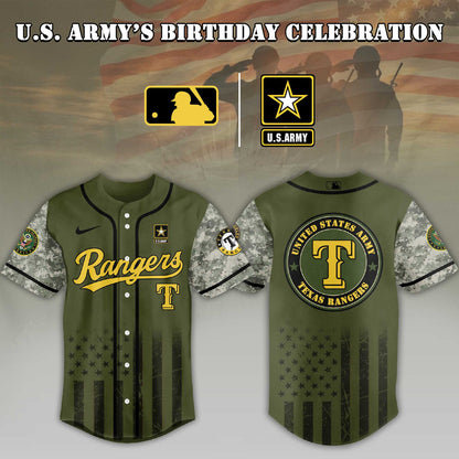 Baseball U.s. Army Birthday Baseball Jersey Shirt Collection